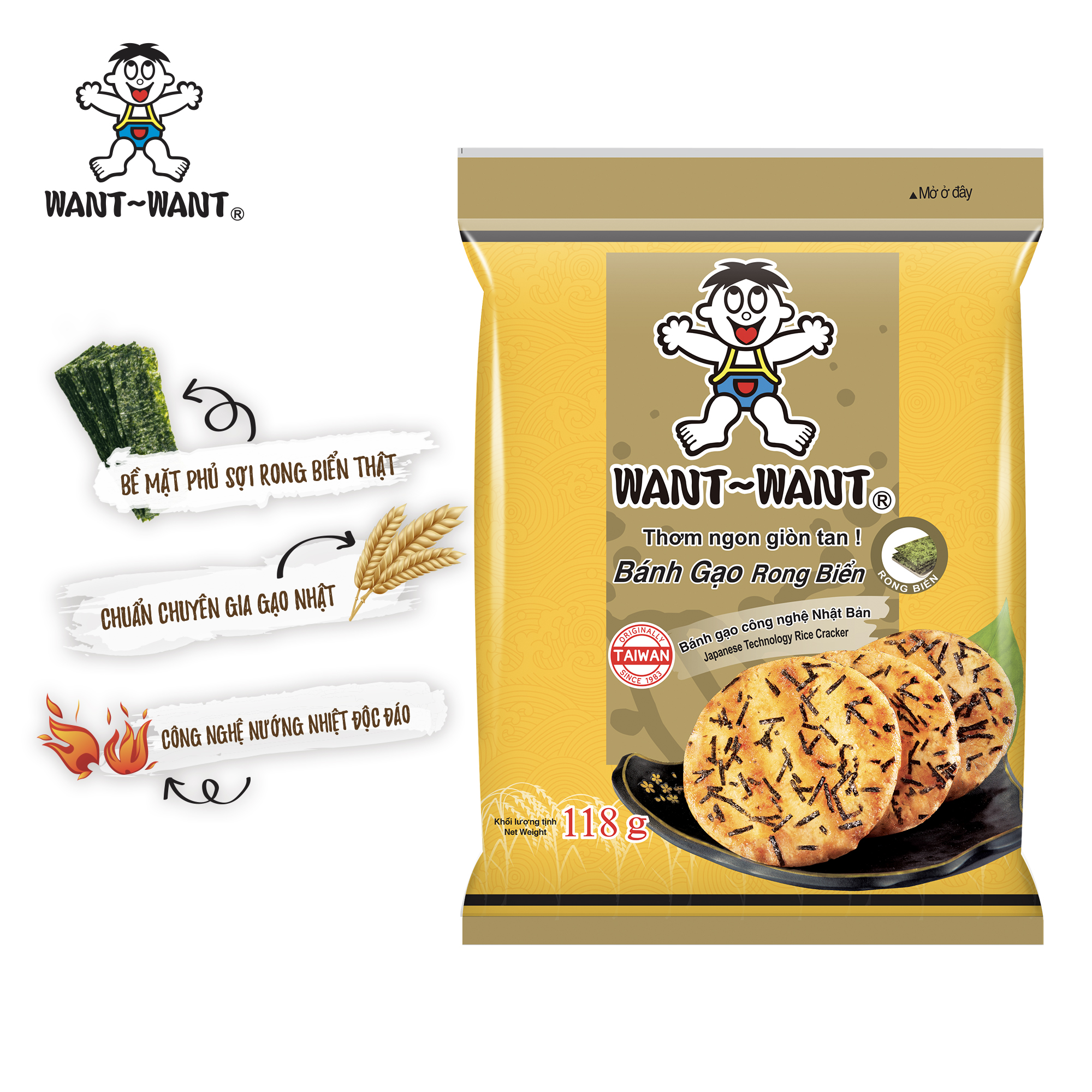 Combo Bánh gạo Rong Biển & Đậu nành