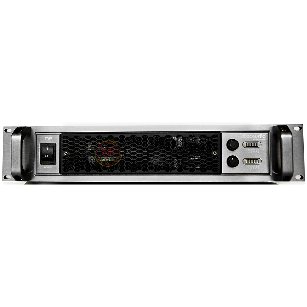 Cục đẩy công suất DBacoustic 2 kênh D5 bảo hành 2 năm tặng dây canon miễn phí vận chuyển