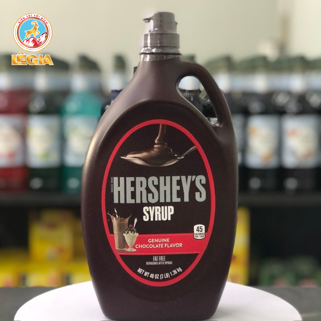  Sốt topping Siro socola nguyên chất Hersheys syrup chocolate Mỹ 1.36kg 
