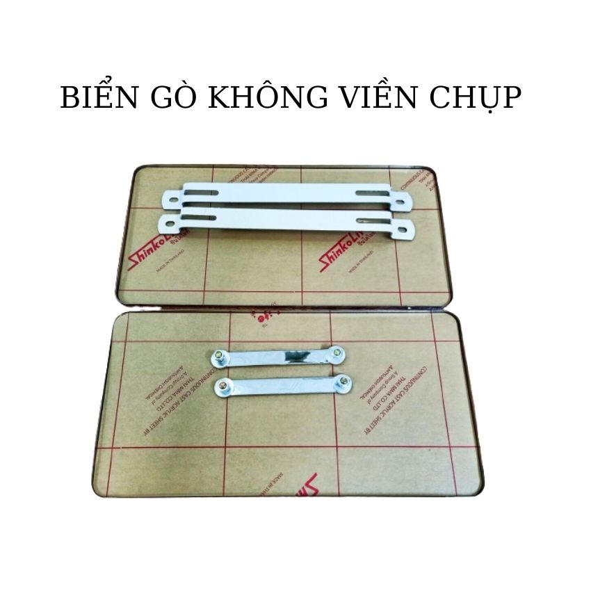 Khung biển số ô tô khung inox chống nước .bộ 2 khung mới màu vàng mới nhất 2021 có viền và không viền