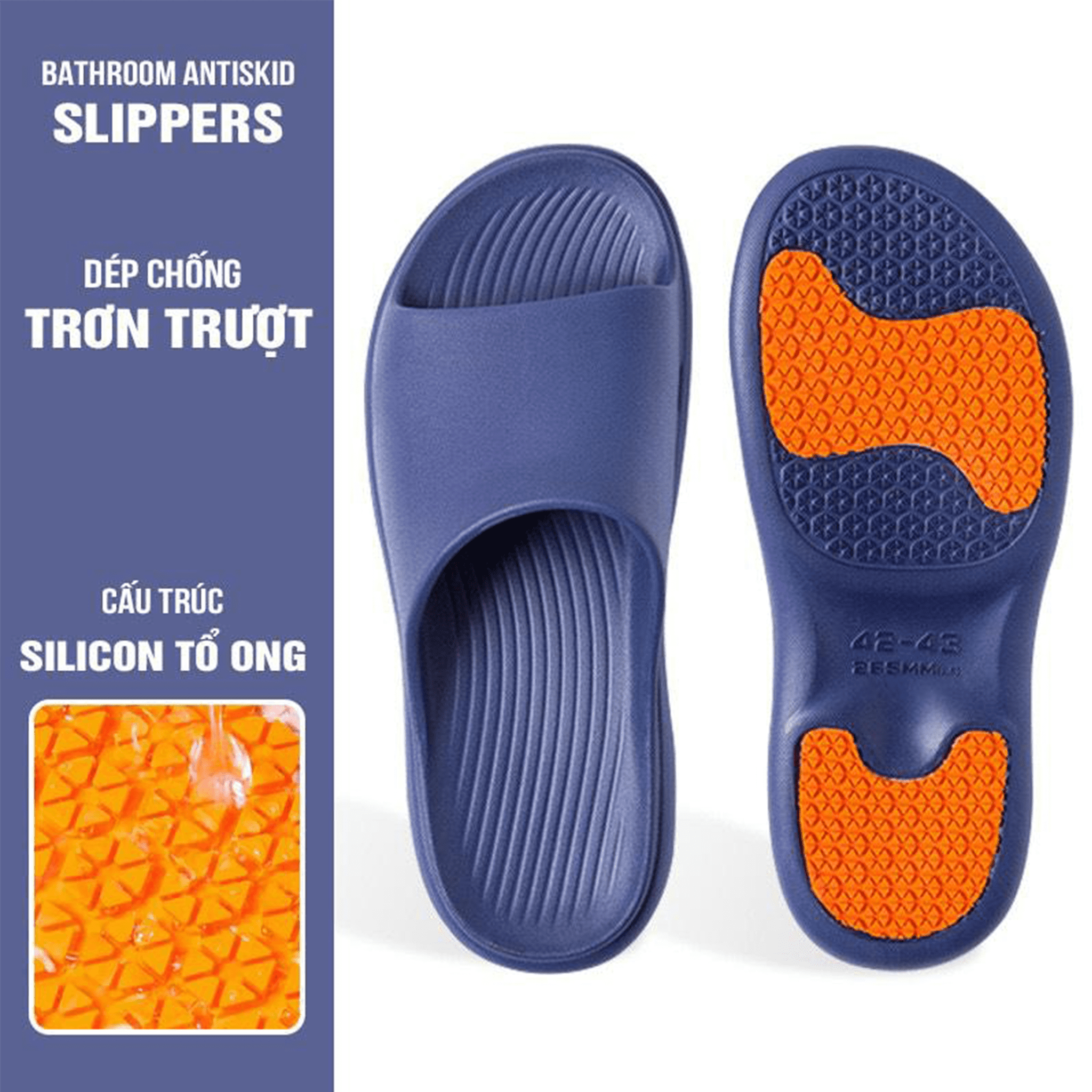 Combo 3 đôi dép chống trượt màu bất kì