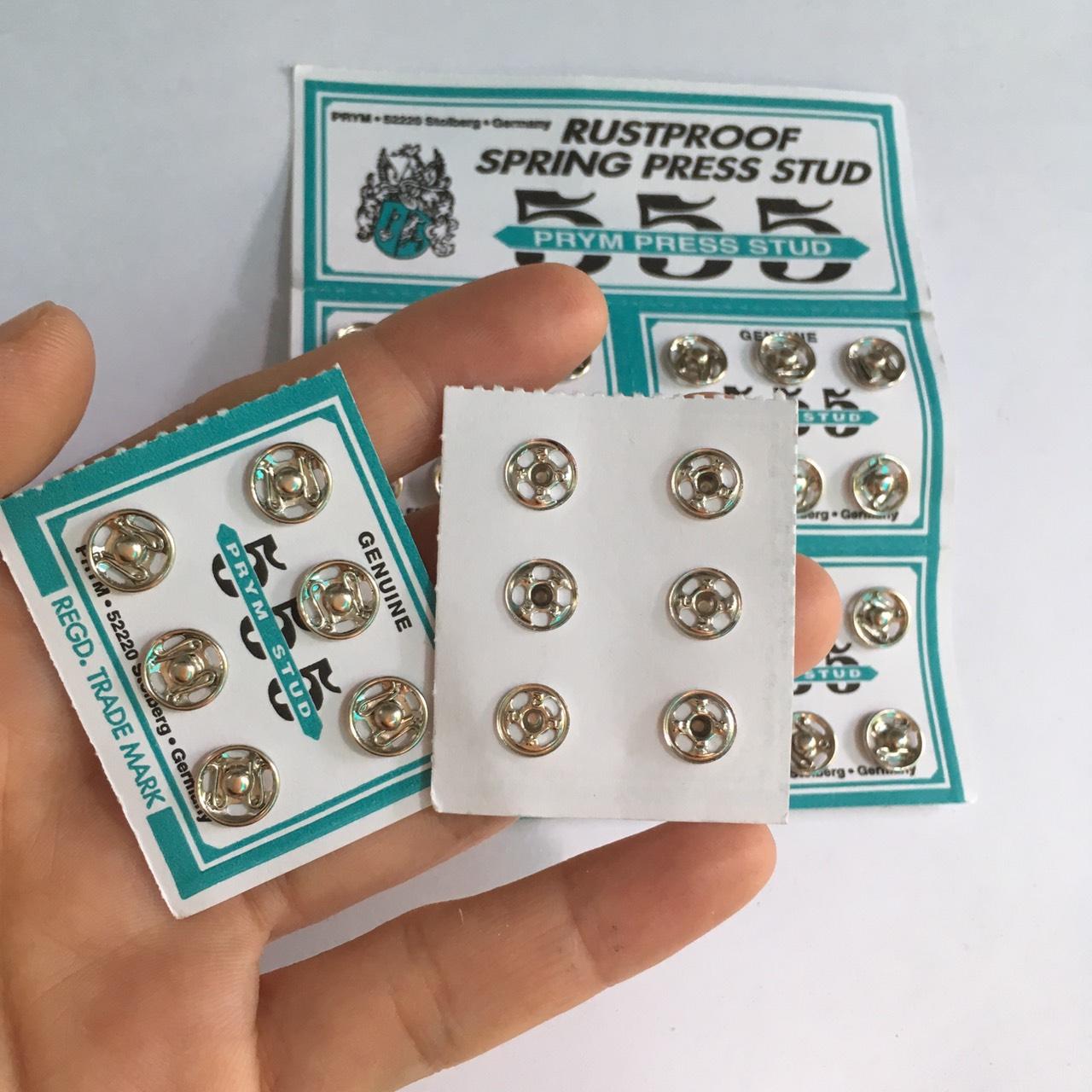 18 cúc bấm nút bóp áo dài áo em bé size 7mm