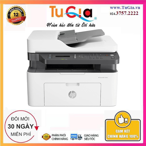[Trả góp 0%]Máy in đa chức năng HP LaserJet MFP 137fnw Printer 1Y WTY-4ZB84A- Hàng chính hãng