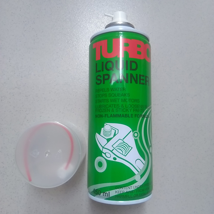 CHAI XỊT PHÁ RỈ SÉT, BÔI TRƠN VÀ KHỬ ẨM HIỆU TURBO, 450ml (Turbo Liquid Spanner, 450ml)
