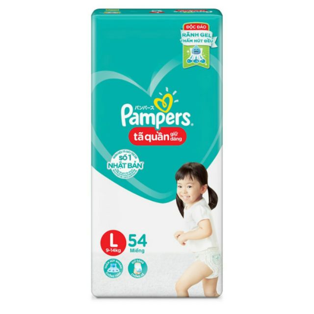 Tã quần pampers giữ dáng mới gói đại l54