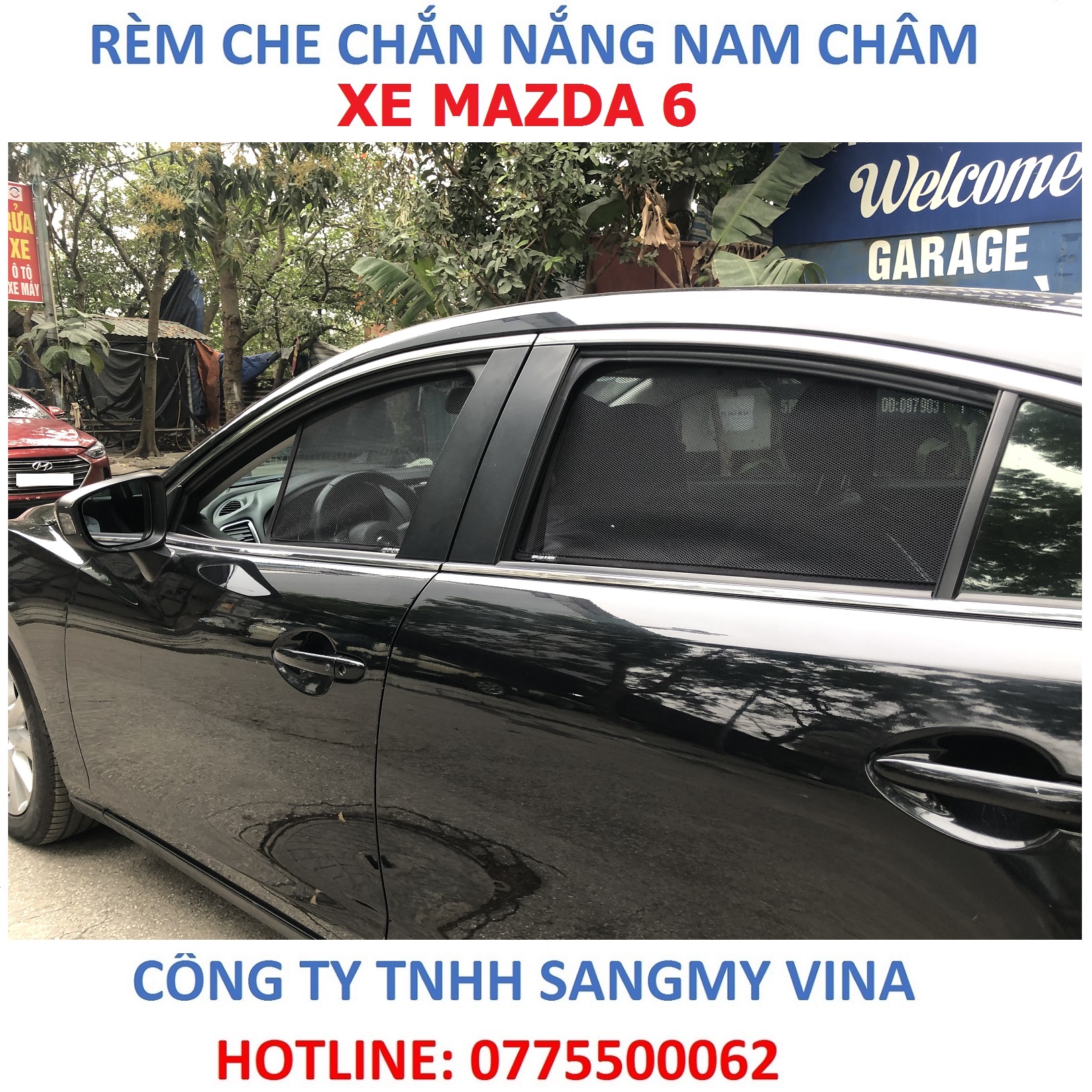 Rèm che chắn nắng nam châm xe Mazda 6