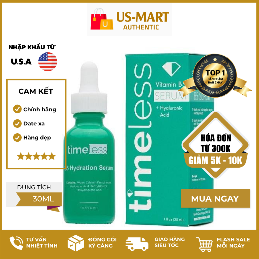 Tinh chất Timeless Vitamin B5 + Hyaluronic Acid