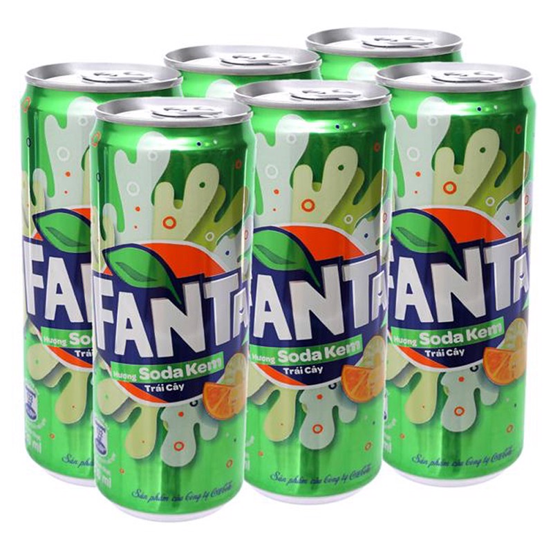 LỐC 6 LON NƯỚC NGỌT FANTA