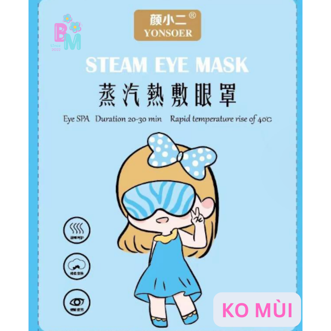 Mặt nạ xông hơi mắt, chườm nóng, mặt nạ che mắt khi ngủ, miếng che mắt