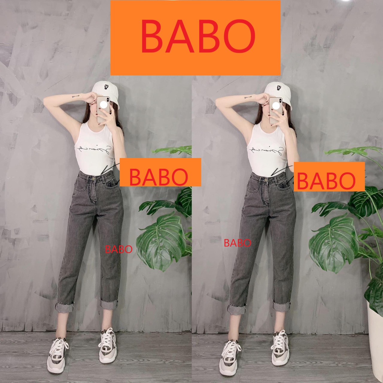 [ VIDEO THIÊN THẦN!! ] QUẦN JEAN NỮ LƯNG CAO KIỂU QUẦN BAGGY JEAN NỮ LƯNG CAO BABO MÀU XÁM LAI TUA CỰC HOT PHONG CÁCH ĐƠN GIẢN NHƯNG CỰC ĐẸP CỰC THỜI TRANG-NY12308