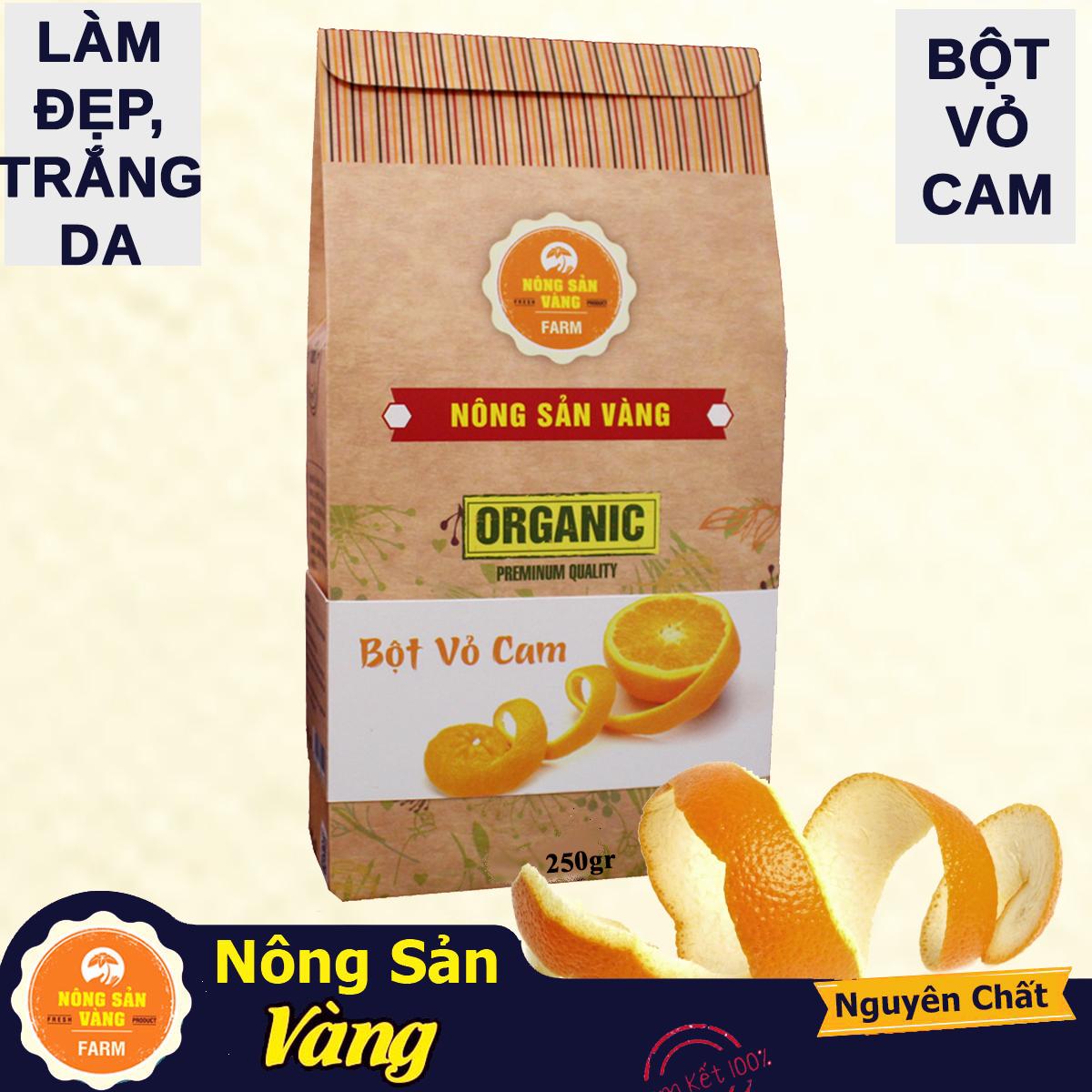 Bột Vỏ Cam Chăm sóc da mặt làm mặt nạ đắp dưỡng da 250gr - Nông Sản Vàng