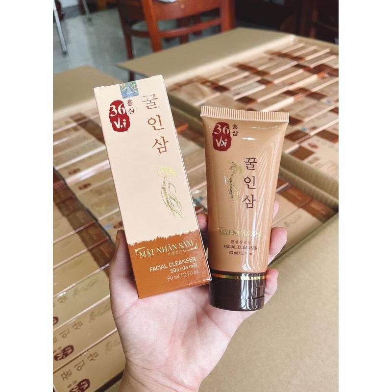 Sữa rửa mặt mật nhân sâm 36 vị- cao sâm mụn đỏ 36 vị
