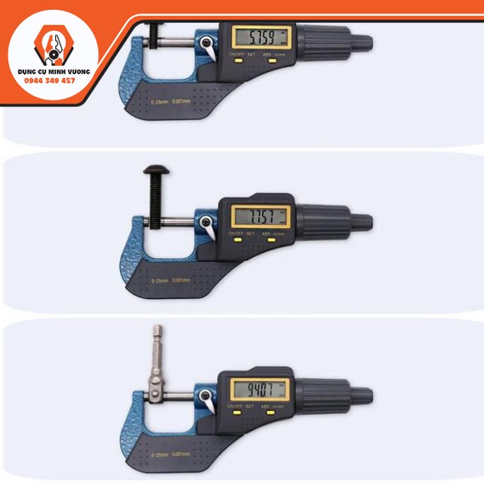 Thước Panme điện tử 0-25mm- Thước kẹp panme điện tử độ chia 0.001mm, độ chia chính xác cao