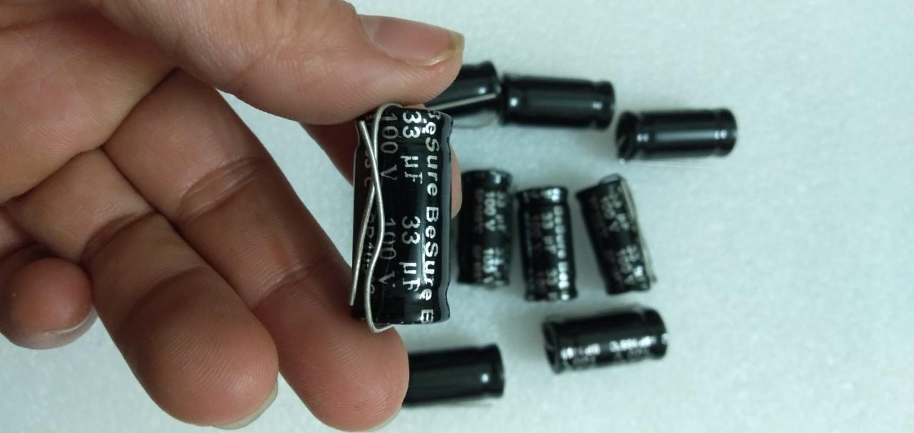 10 tụ 2 đầu 33uf 100
