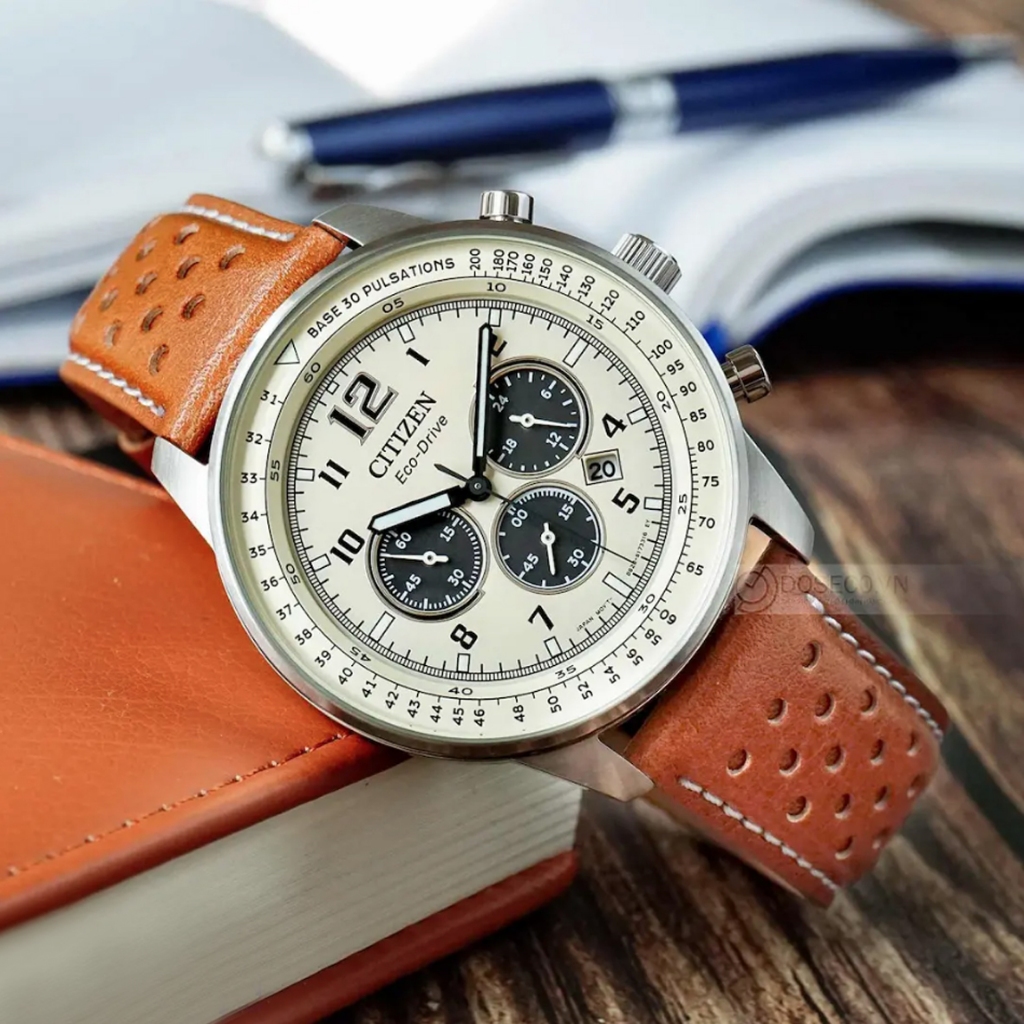 Đồng Hồ Nam - Đồng Hồ Nam Chính Hãng Citizen Eco Drive JAPAN WATCH Chạy Full 6 Kim Tiết Kiệm Năng Lượng Dáng Thể Thao