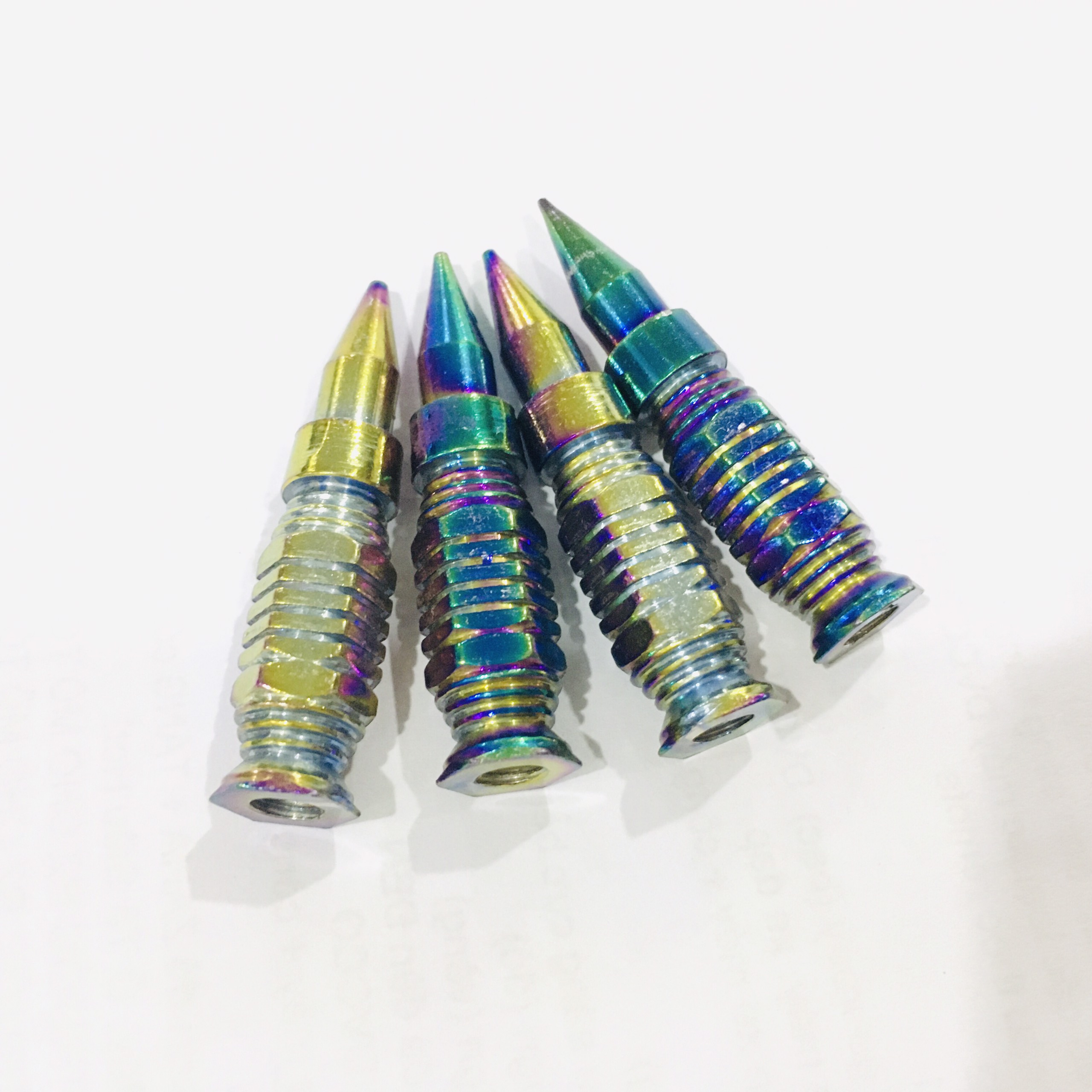 Bộ 04 ốc kiểu viền ngang gắn bát tăng sên,đũa thắng siêu đẹp (nhiều màu)