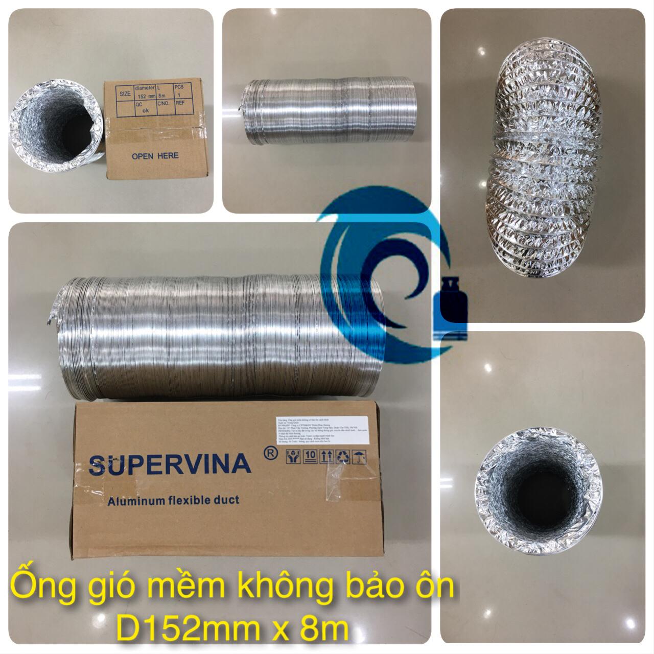 Ống gió mềm không bảo ôn các kích cỡ