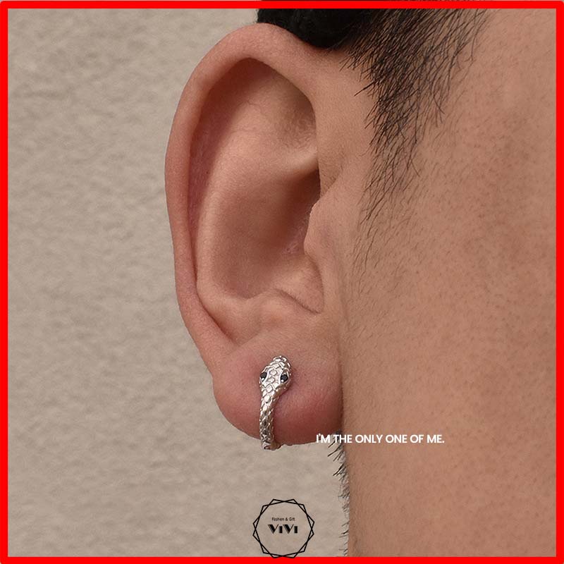 Bông tai không xỏ lỗ/ Kẹp tai hình rắn Snake – khuyên tai ViVi_Gift