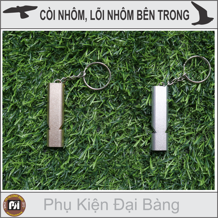 [HCM]Còi nhôm huấn luyện chim ưng chim vẹt