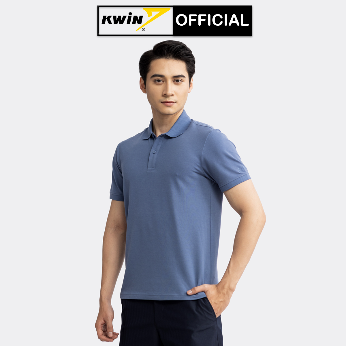 Áo polo nam cao cấp Kwin INSIDEMEN vải cá sấu cotton cao cấp ngắn tay giặt ko nhăn vải mái cực sang trọng IPSR11