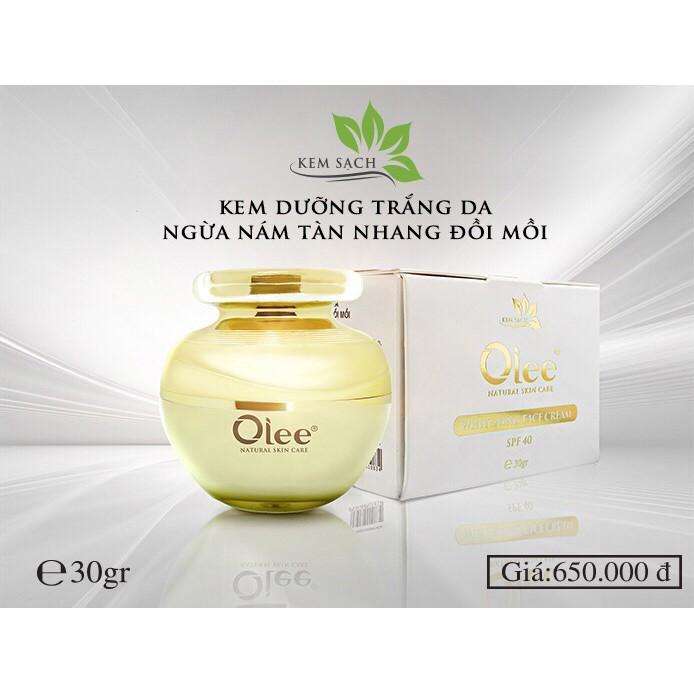 KEM DƯỠNG TRẮNG DA, NGỪA NÁM, TÀN NHANG, ĐỒI MỒI - OLEE - 30G