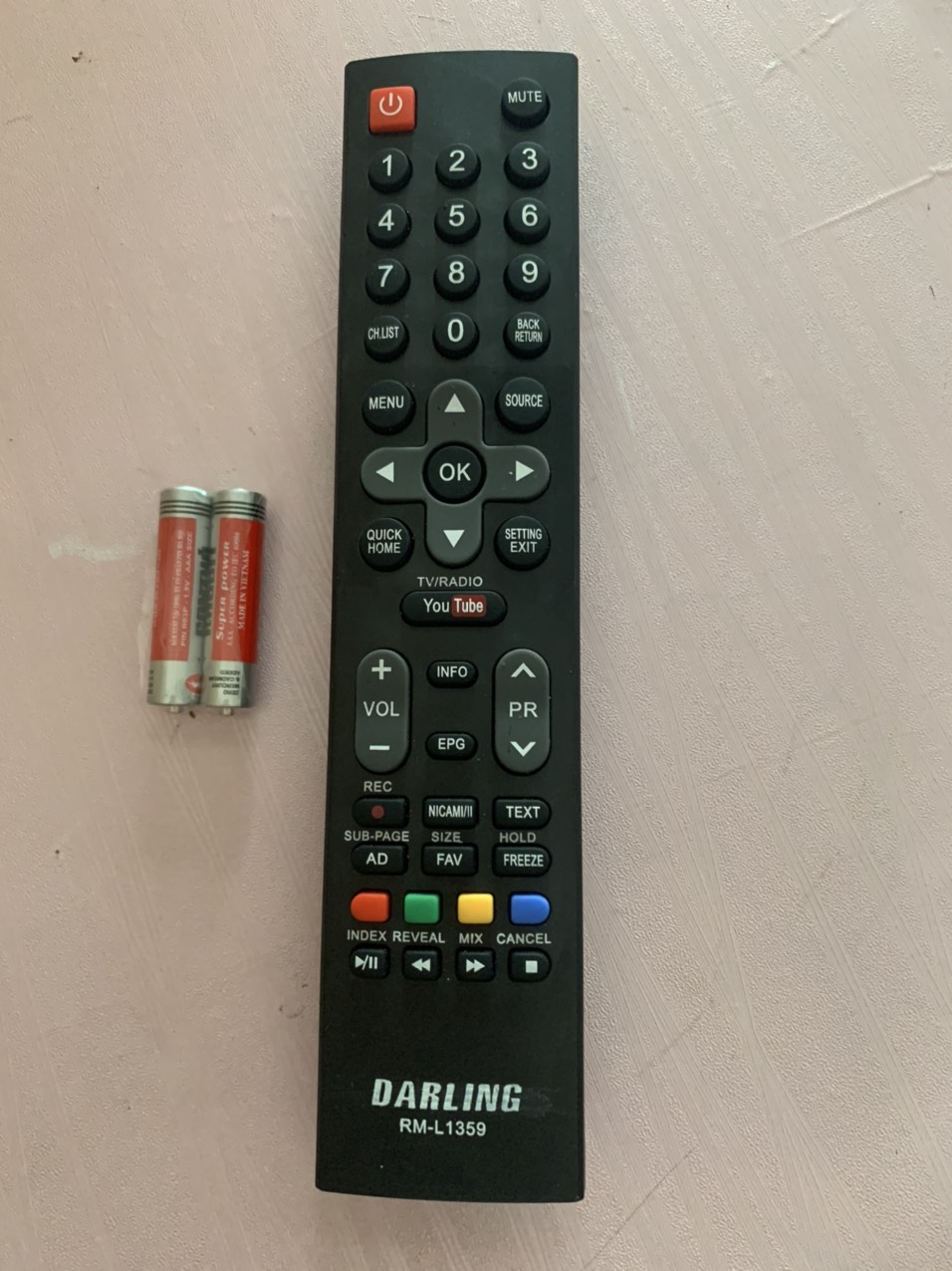 Remote điều khiển tivi darling smart mẫu 3