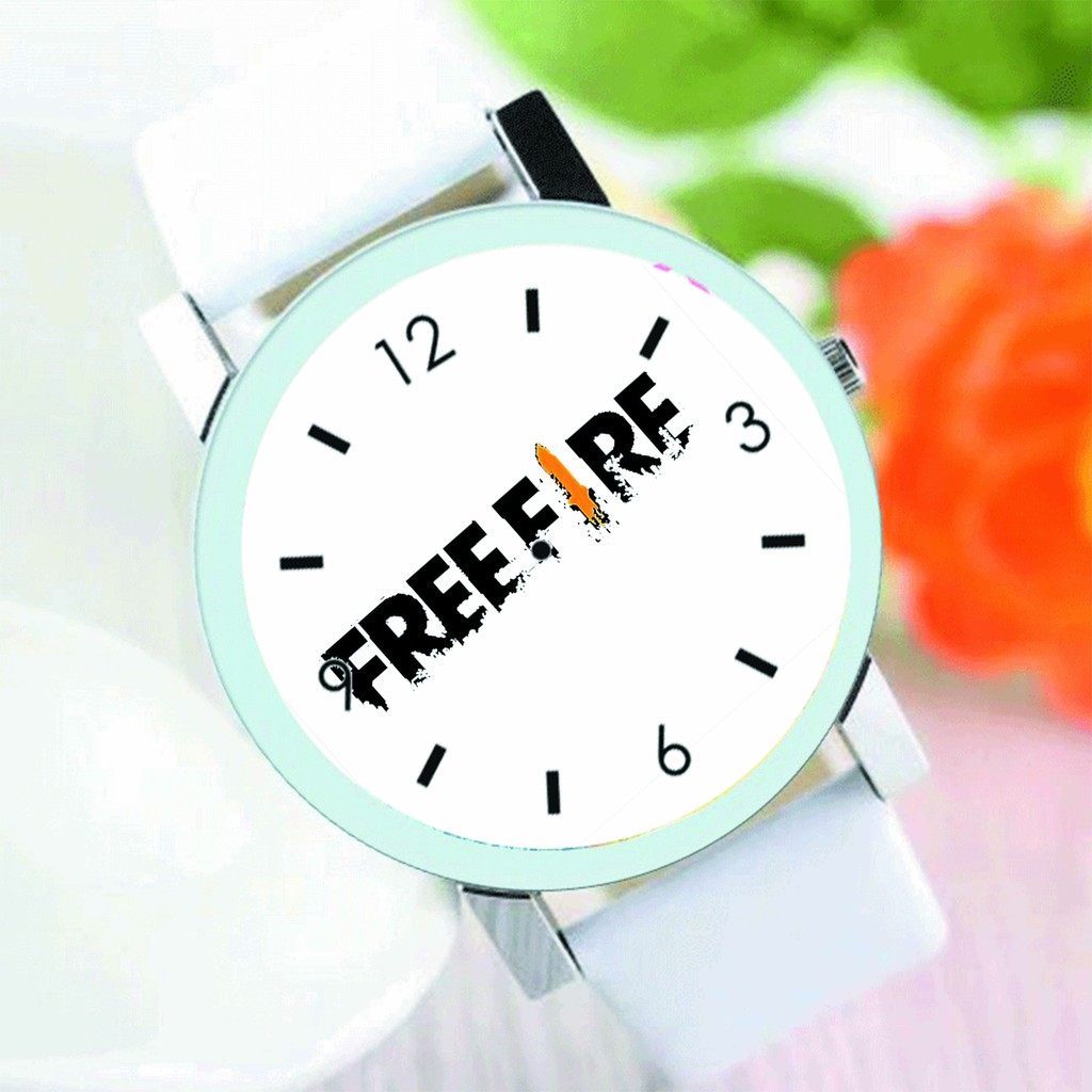 Đồng hồ đeo tay nam nữ in hình Game Freefire phụ kiện thời trang