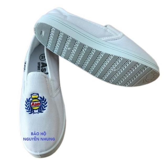 Giày vải bông lúa nữ màu trắng - gbl1