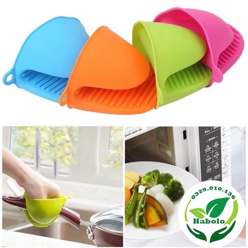 Set 2 miếng nhấc nồi - 1 đôi 2 miếng lót tay nhấc nồi cao cấp silicon mềm cách nhiệt chịu nóng