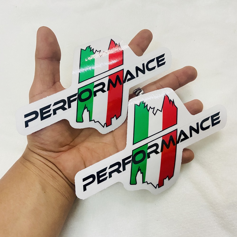 [HCM]( XANH LÁ ) Tem cờ PERFORMANCE nền trong suốt thích hợp dán xe dàn áo MÀU TRẮNG