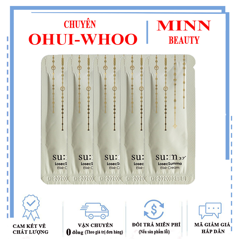 Combo 5 Kem Dưỡng Tái Sinh Da, Mờ Vết Thâm Sum37 Losec Summa Elixir Cream