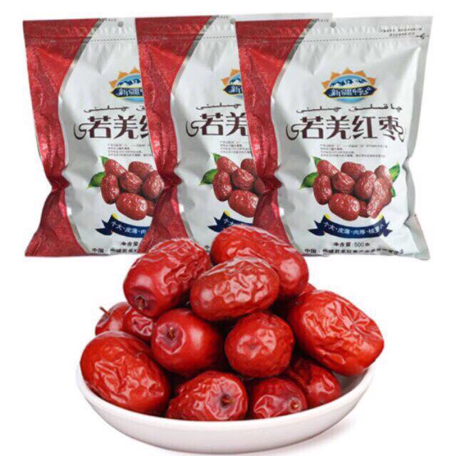 Gói 500gr táo đỏ sấy khô tân cương siêu ngon ngọt thịt