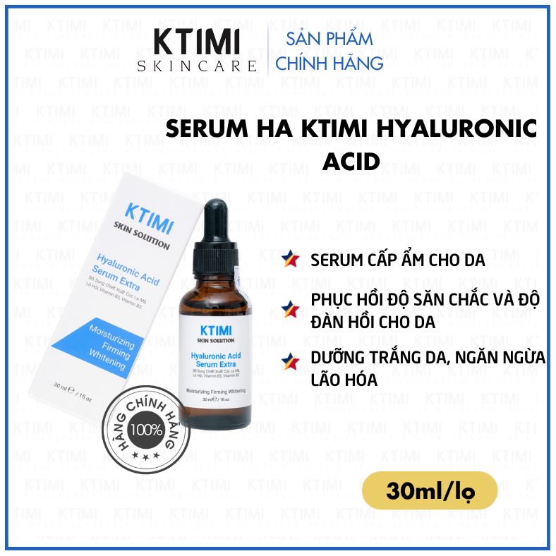 [HCM] KTIMI - Serum cấp ẩm Hyaluronic Acid 30ML  - Serum cấp ẩm HA Mediworld 30ML