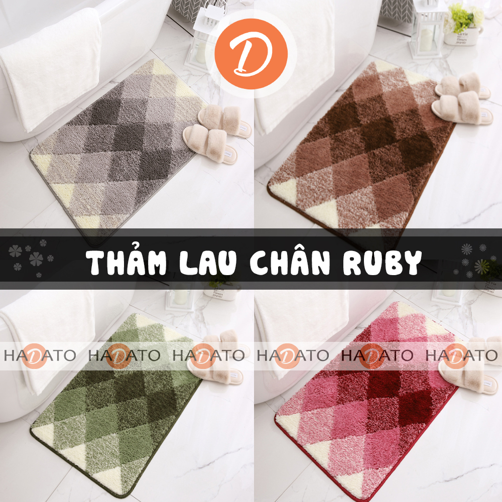 Thảm trang trí phòng thảm chùi chân thảm lau chân THẢM RUBY 2020 New - chống trượt lông cotton có thể giặt máy