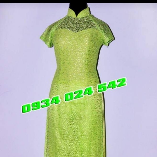 [HCM]Thanh lý áo dài màu xanh cốm