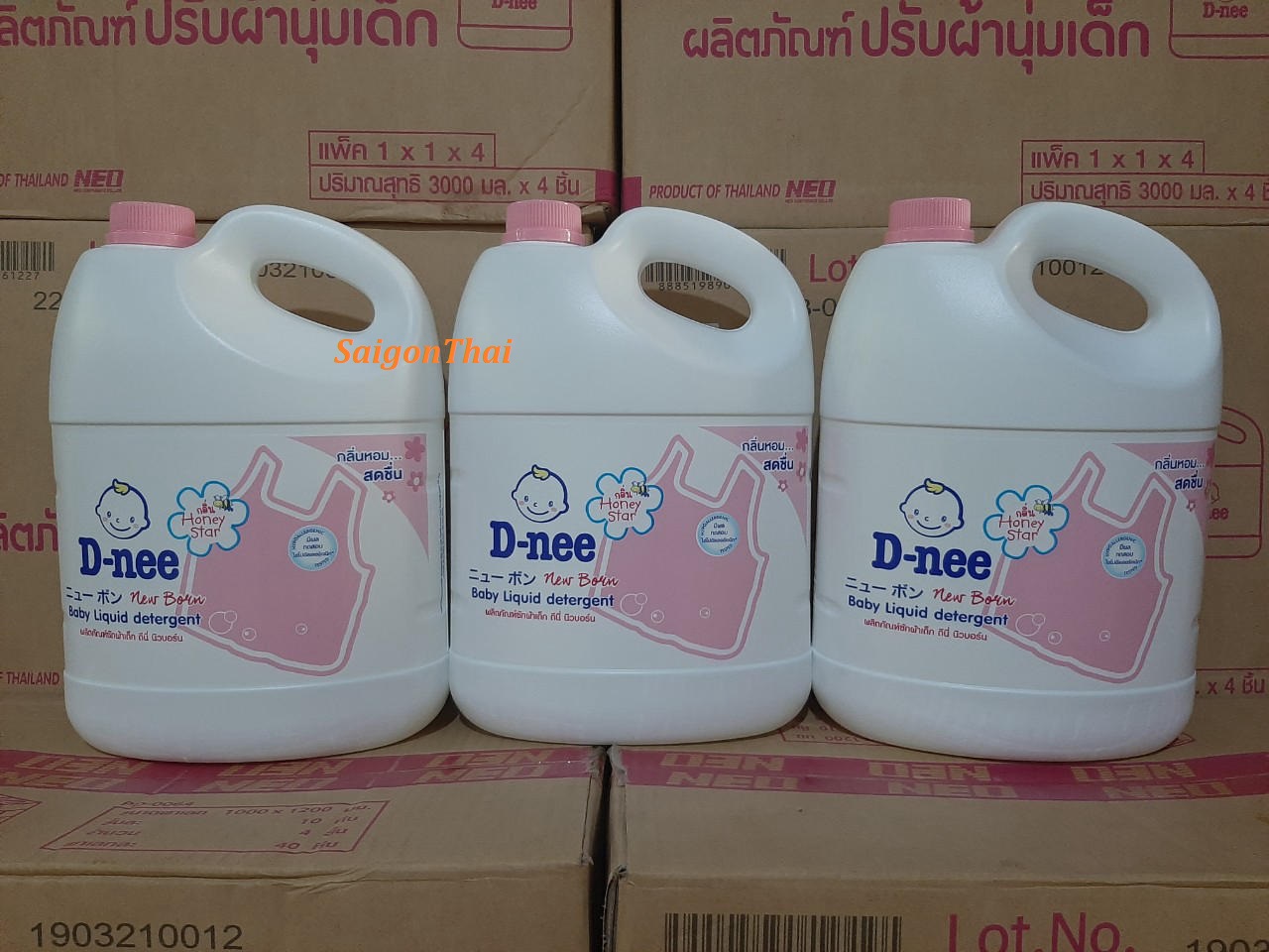 Nước giặt xả em bé dnee 3000ml thái lan - hồng
