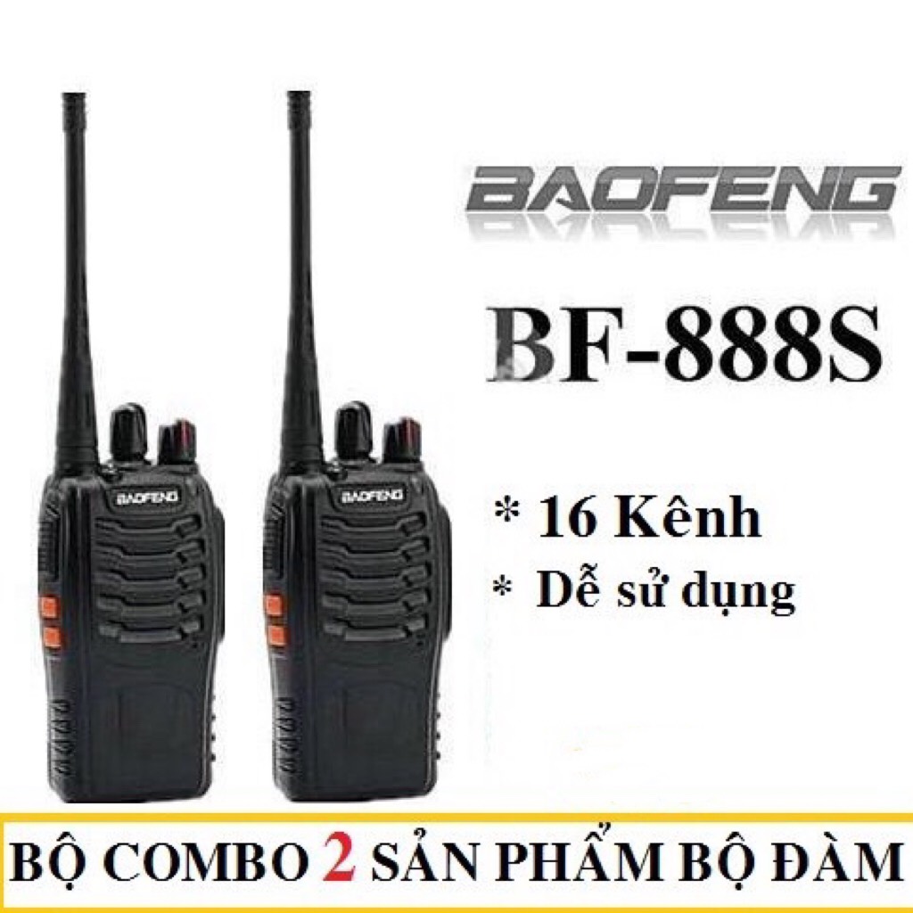 Combo 02 máy bộ đàm baofeng 888s