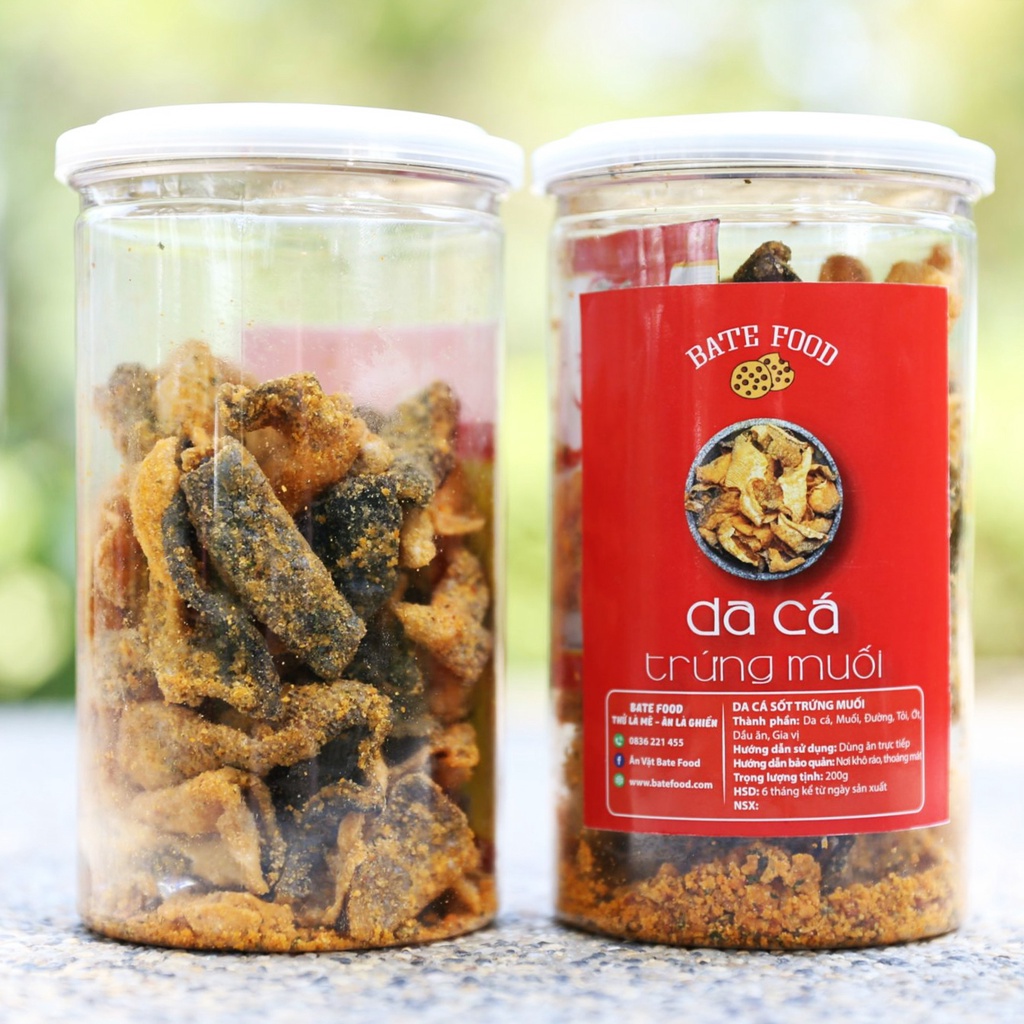 Da cá hồi lắc trứng muối 200g, da cá lắc phô mai , giao hàng 2h