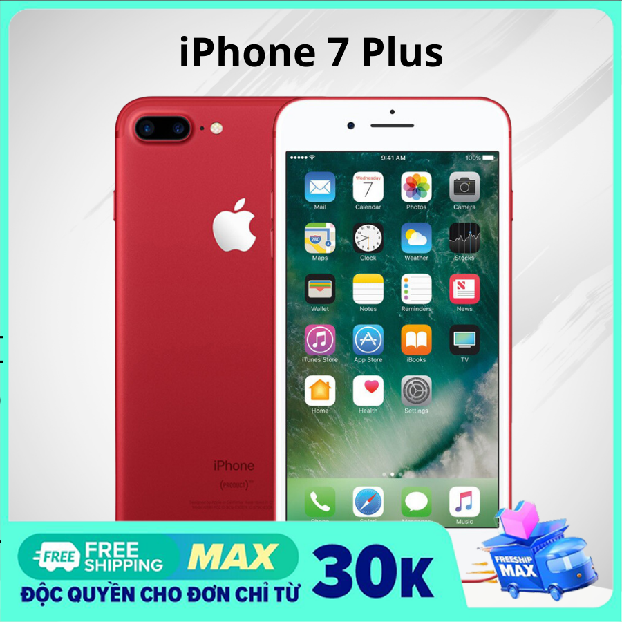 [RẺ VÔ ĐỊCH] Điện thoại giá rẻ cho học sinh đời i.Phon.e 7P/ 7 Plus quốc tế - dùng sim. Bộ nhớ 32/128 GB