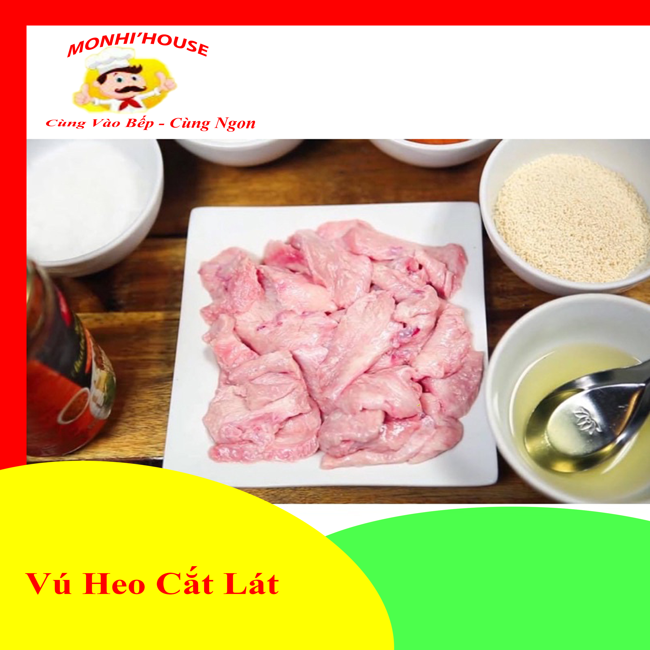 1Kg Vú heo làm sạch cắt lát sẵn đóng hộp