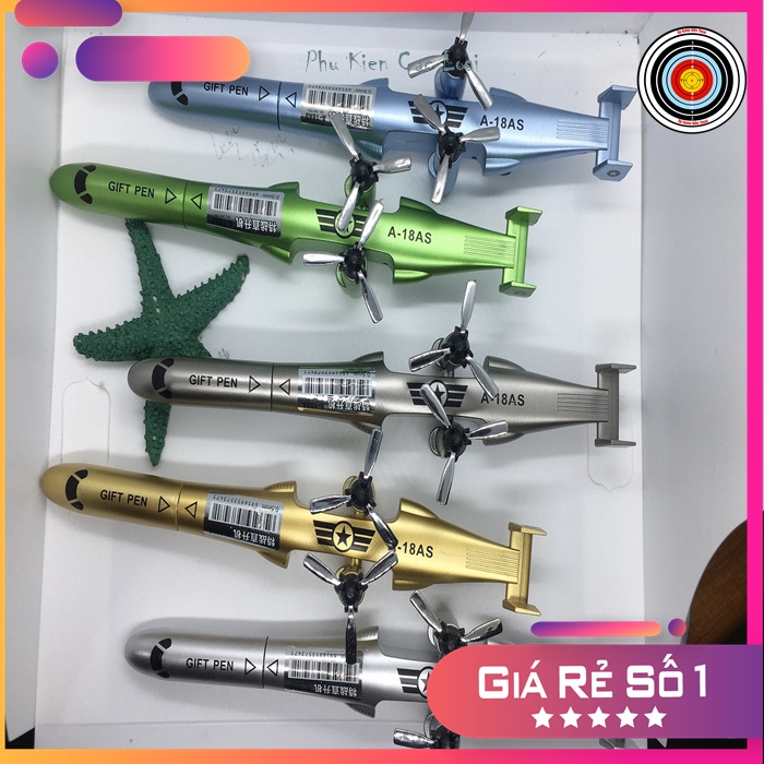Bút máy bay với đôi cánh quạt gấp gọn siêu lạ dài 20cm - Bút máy bay trực thăng chiến đấu mạ vàng 2021