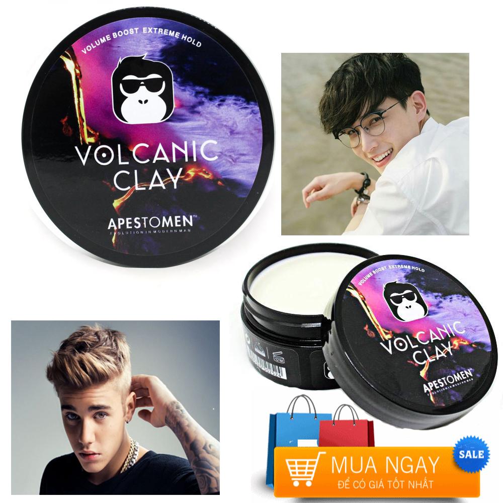 Sáp Volcanic Clay, Sap Vuot Toc, Wax Vuốt Tóc Nam  giữ nếp, dễ tạo kiểu, không bết dính, khuyến mãi hấp dẫn…