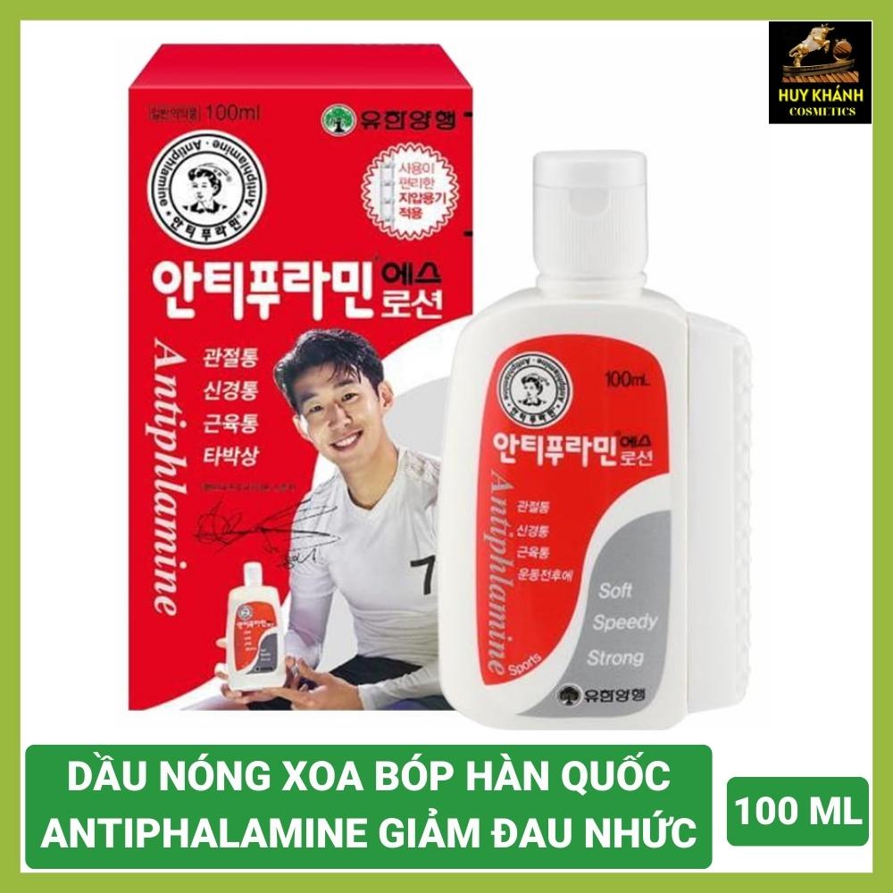  Dầu nóng xoa bóp Hàn Quốc Antiphlamine dạng lăn 100ml,dau lan body oil muscle rub toàn thân spa làm giảm đau nhức cổ vai gáy xương khớp tay chân cơ bắp gân cốt mệt mỏi căng thẳng thảo dược thư giản dễ ngủ hiệu quả nhanh chóng-Huy Khánh Cosmetics 