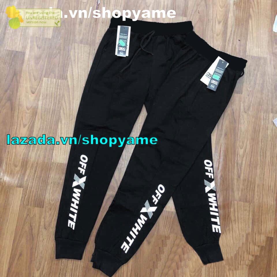 quần jogger nữ chữ off x mt664 Size S,M  màu đen shopyame năng động, thời trang Hàn Quốc Mới