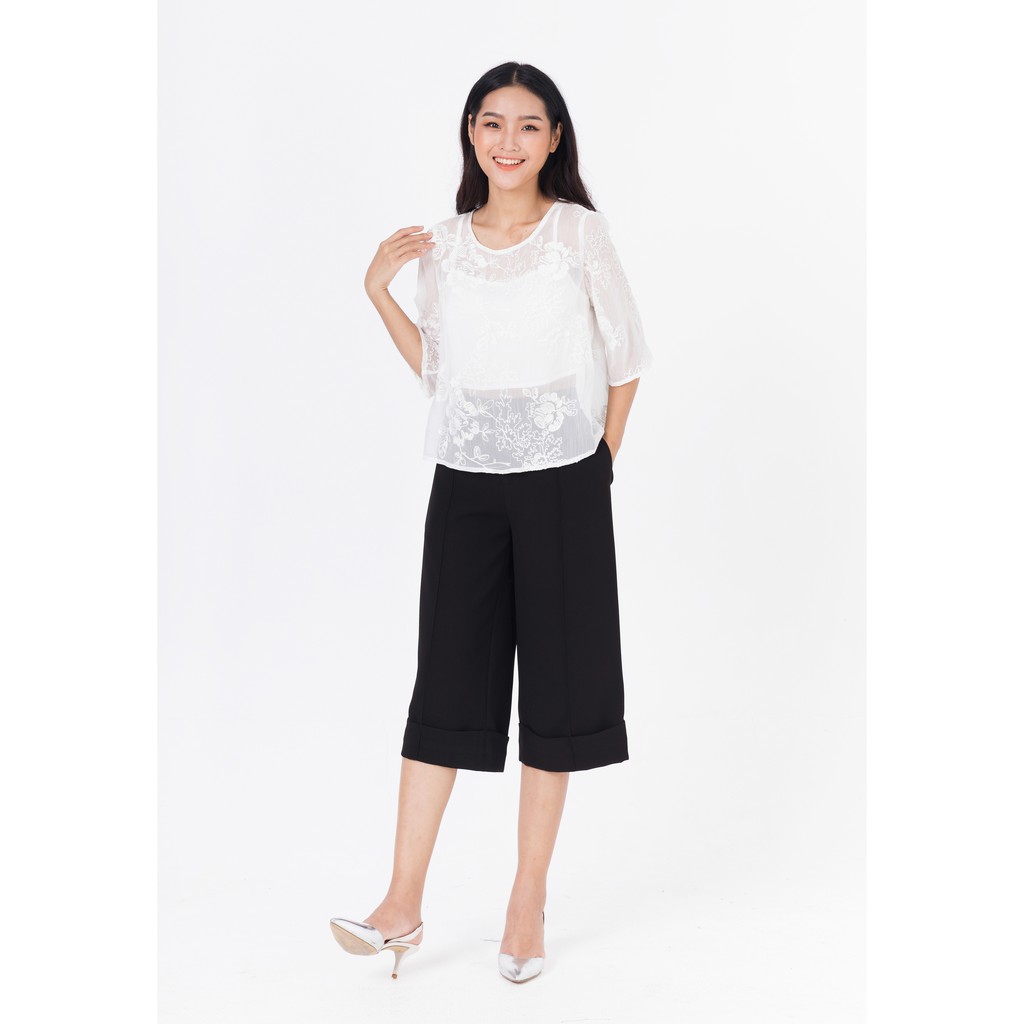 DE LEAH - Áo Croptop Tay Lửng - Thời trang thiết kế