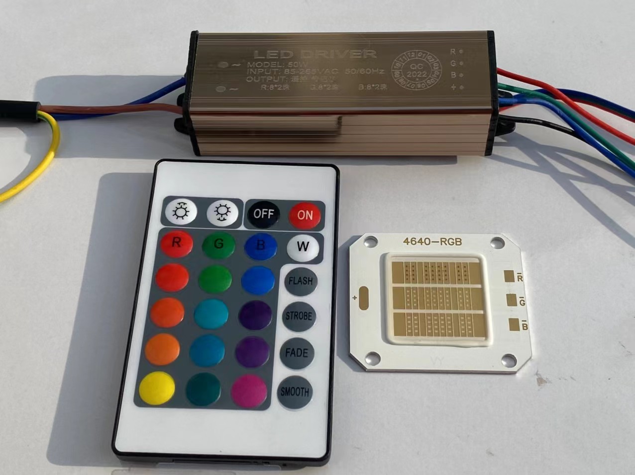 Nguồn đèn led 50w led driver đổi màu 50w