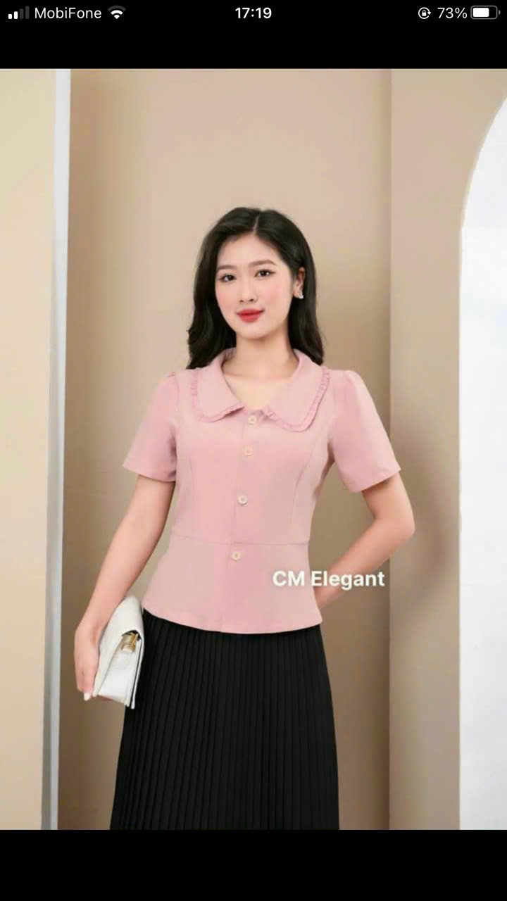 Áo công sơ duyeeu dáng t0033