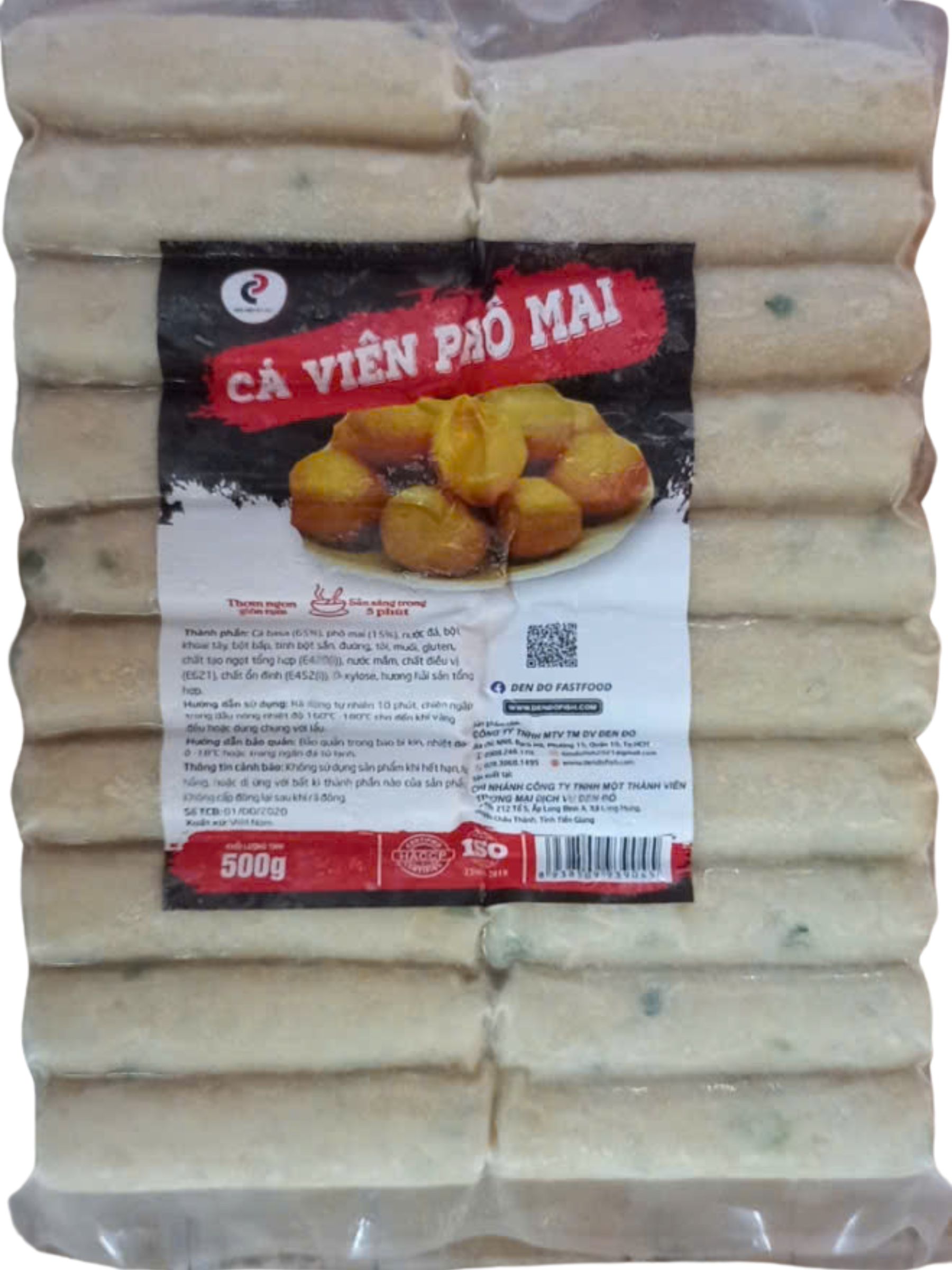 Cá Viên Phô Mai Thanh Cá Gói 500gr - Hàng chính hãng