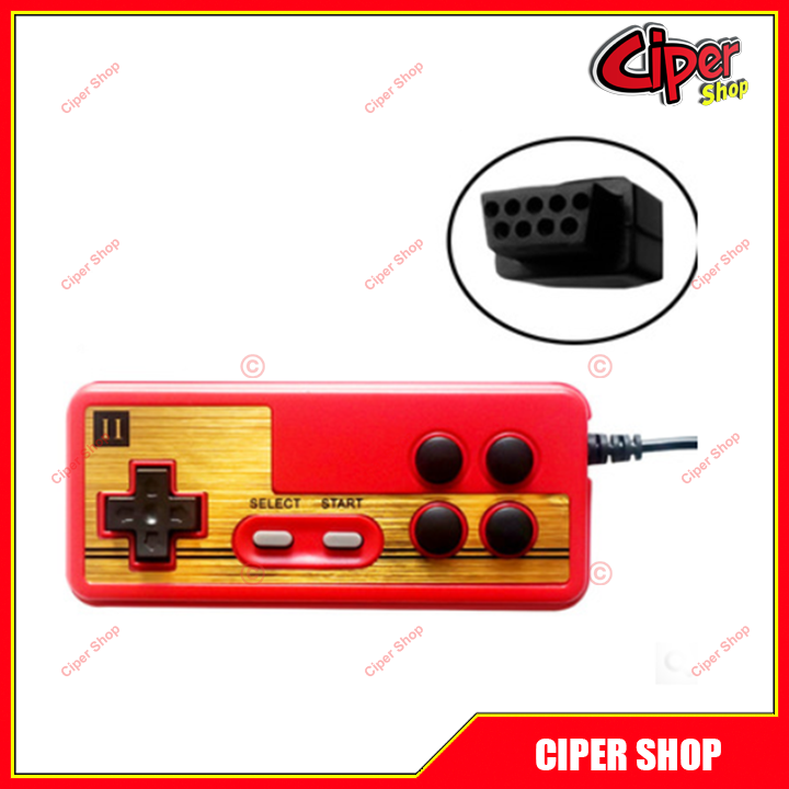 Tay cầm Máy chơi game băng 4 nút điện tử - 1 tay giắc 9 lỗ