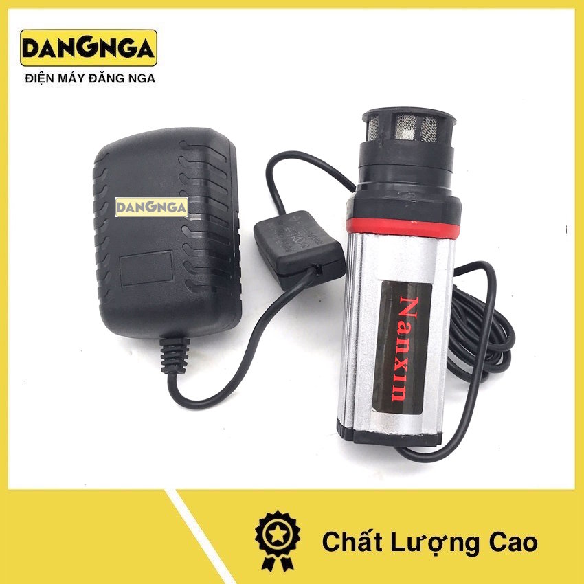 Bơm nanxi thân nhôm 12v bơm mini, cho máy cắt rãnh tường